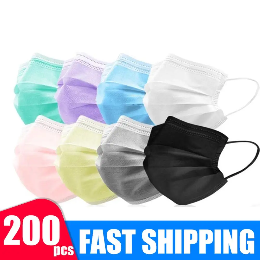 

50/100/200pcs Child Disposable Face Masks Kids Filter 3 Layer Ply mask Children Non-wove Anti-dust mask Sanitary mascarillas