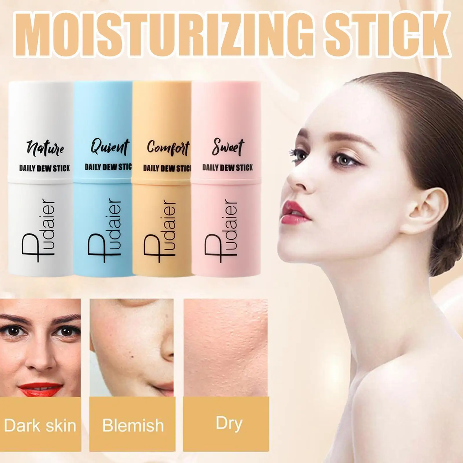 

Антишелковый Гладкий многослойный бальзам, палочка для разглаживания морщин, многоцветный Осветляющий Бальзам для кожи, увлажняющая тусклая косметика, корейский J9W4