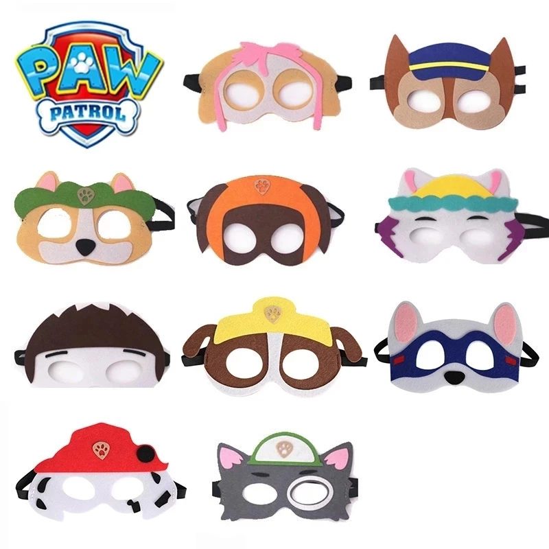 2022Новые маски для детского праздника Dog Paw Patrol Игрушка Щенок костюм Patrulla Canina Фигурная маска Косплей