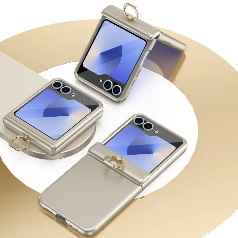 Чехол для телефона Samsung Galaxy Z Flip6 5 складной шарнирный экран кольцо кронштейн