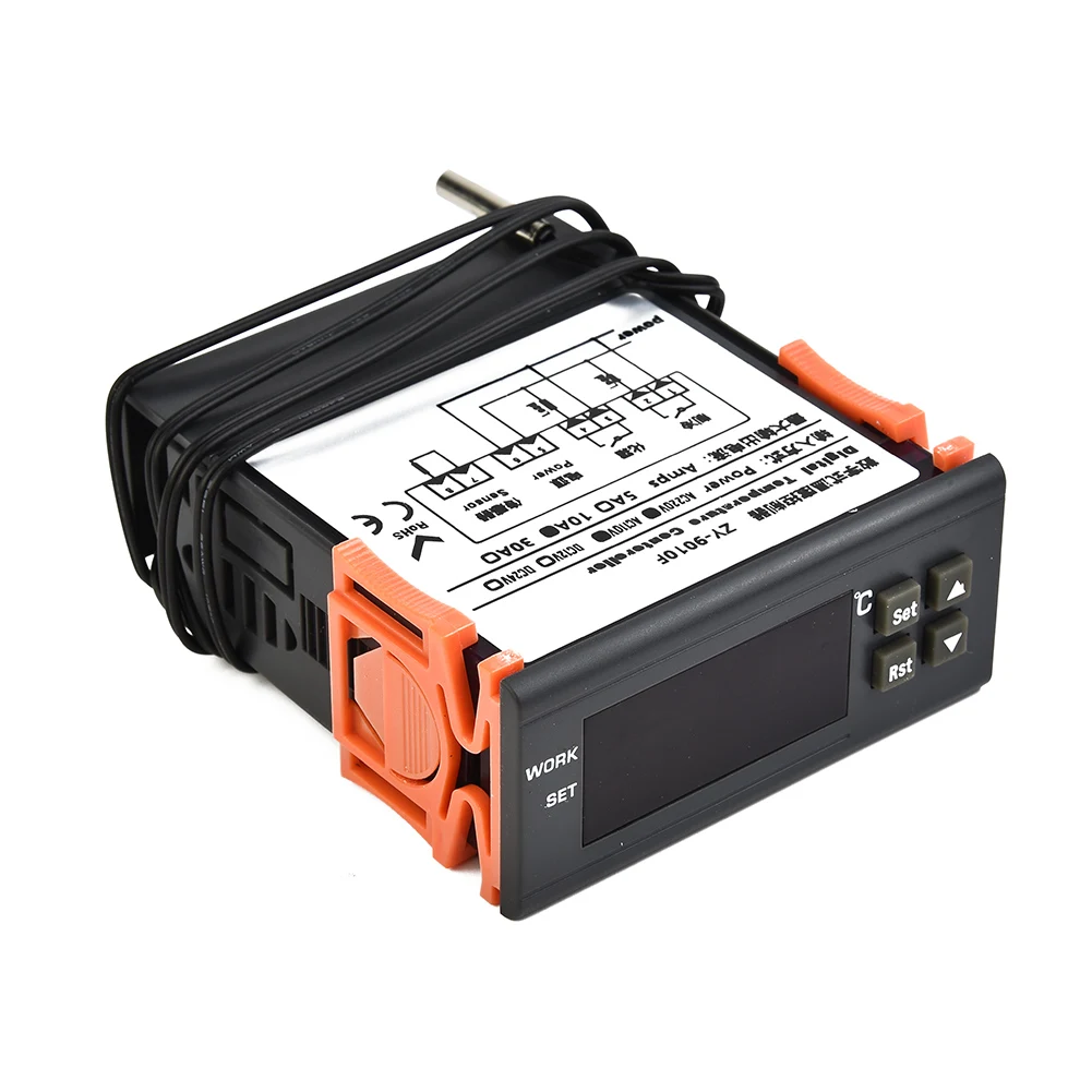 

220V Digital Temperature Controller STC-8080A Thermostat Thermoregulator Smart Incubator Relay Heating Cooling