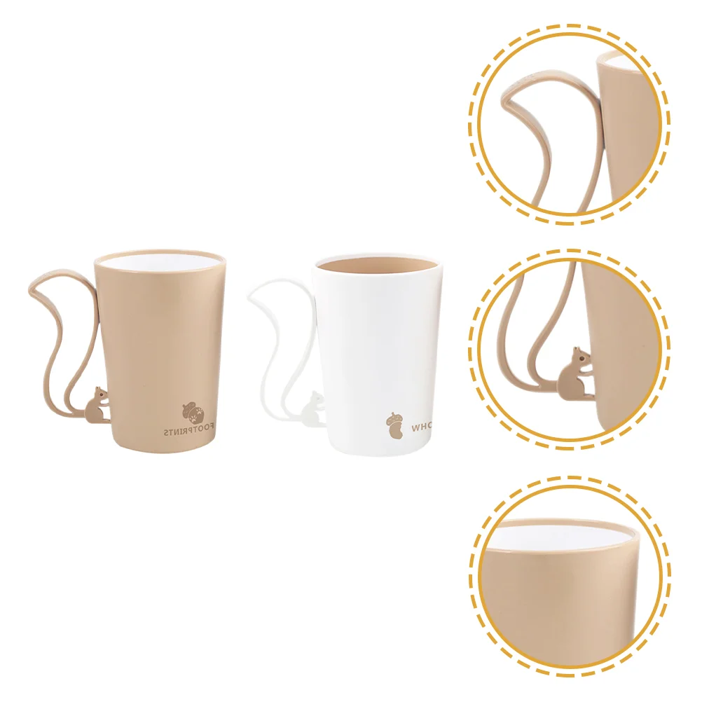 

2Pcs Couple Bathroom Cups Travel Tooth Brush Cups Fashion Bathroom Tumbler