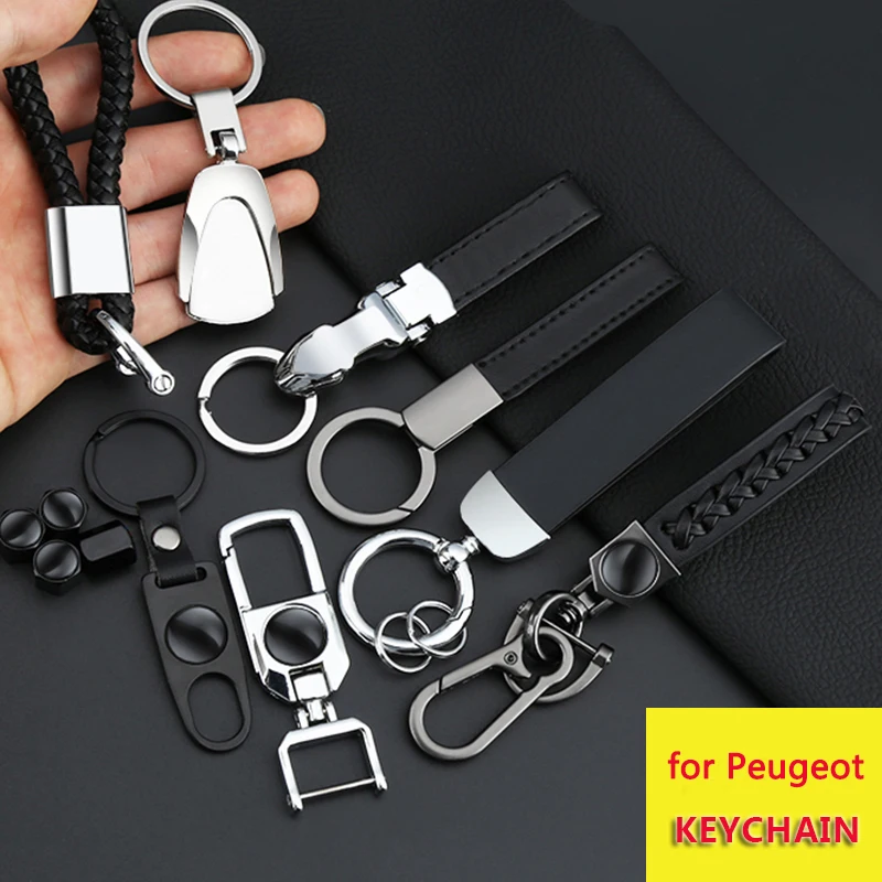 

Автомобильный металлический брелок-кольцо для ключей Подвеска застежка-Карабин Для Skoda 2008 308 508 брелок для ключей колесный клапан аксессуар...