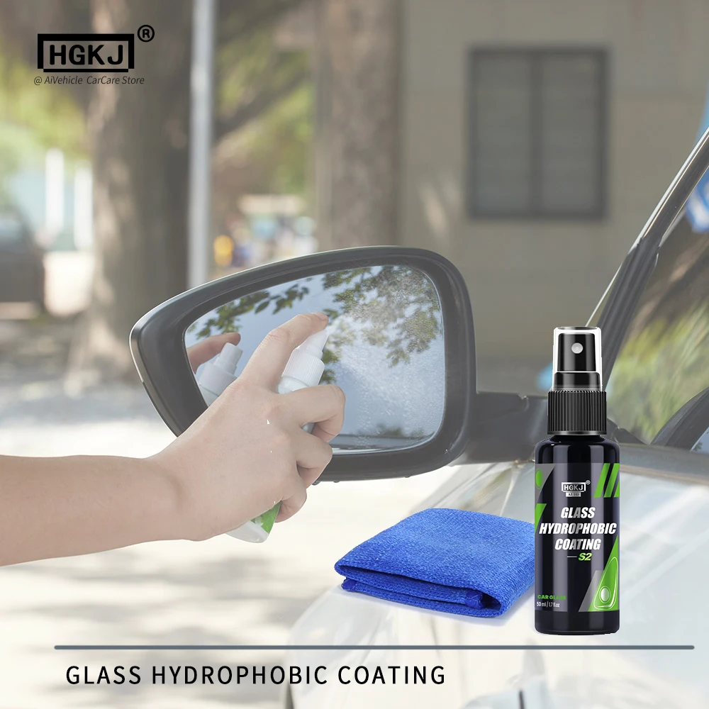 

Water Repellent Spray HGKJ 2 Anti Rain Coating For Car Glass Hydrophobic Anti-rain Liquid Windshield Mirror Mask Auto Chemical