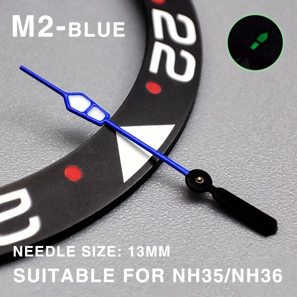 13 ММ МЕХАНИЧЕСКИЕ ЧАСТИ ПРЕОБРАЗОВАТЕЛЬНЫХ ЧАСОВ NH35 РУЧНЫЕ ЗЕЛЕНЫЕ ЛЮМИНИЕВЫЕ