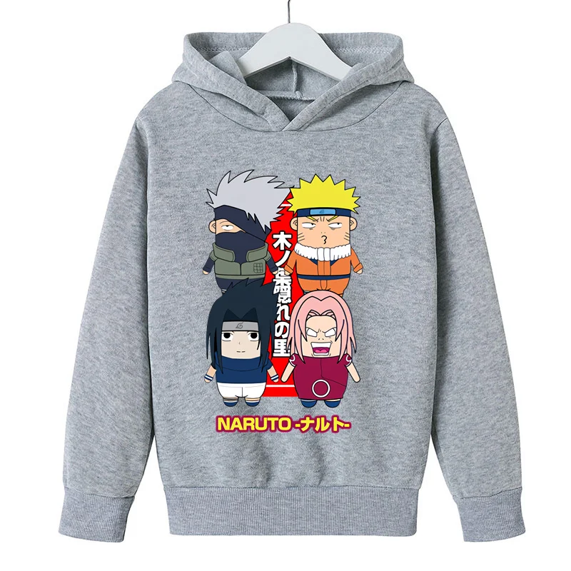 

Fashion Hot Naruto Hoodie Kids Ninja Clothes Children Sweatshirts Pullover Boy Girl Kids Long Sleeve Cool Streetwear Tops