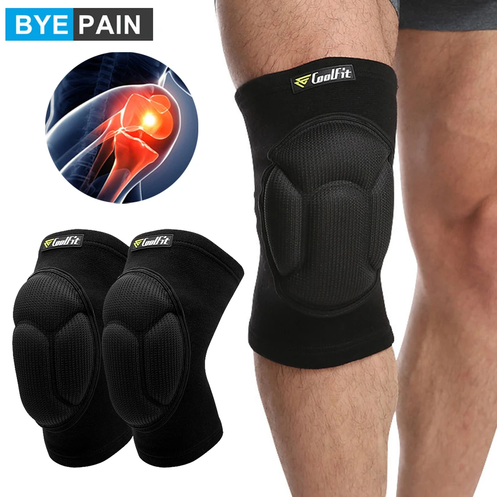 

1Pair Protective Knee Pads for Men Women Work,Volleyball Knee Pad Thick Anti-Slip Kneepads, Collision Avoidance Knee Sleeve