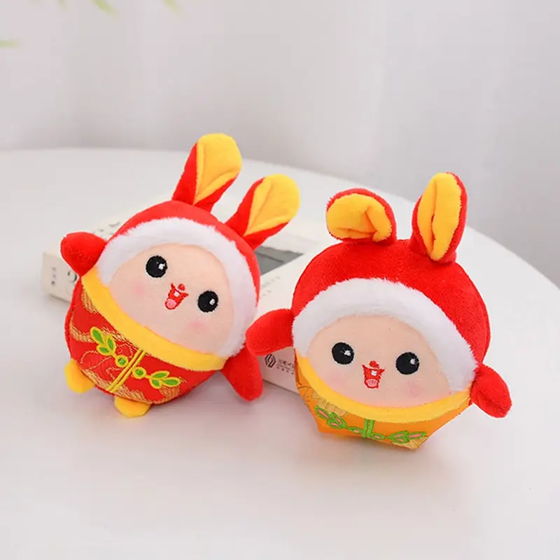 

Мультяшный кролик, плюшевые игрушки Chiese 2023, Новый Год Кролика, детские игрушки, кукла, подарок, сувенир, кавайные плюшевые игрушки