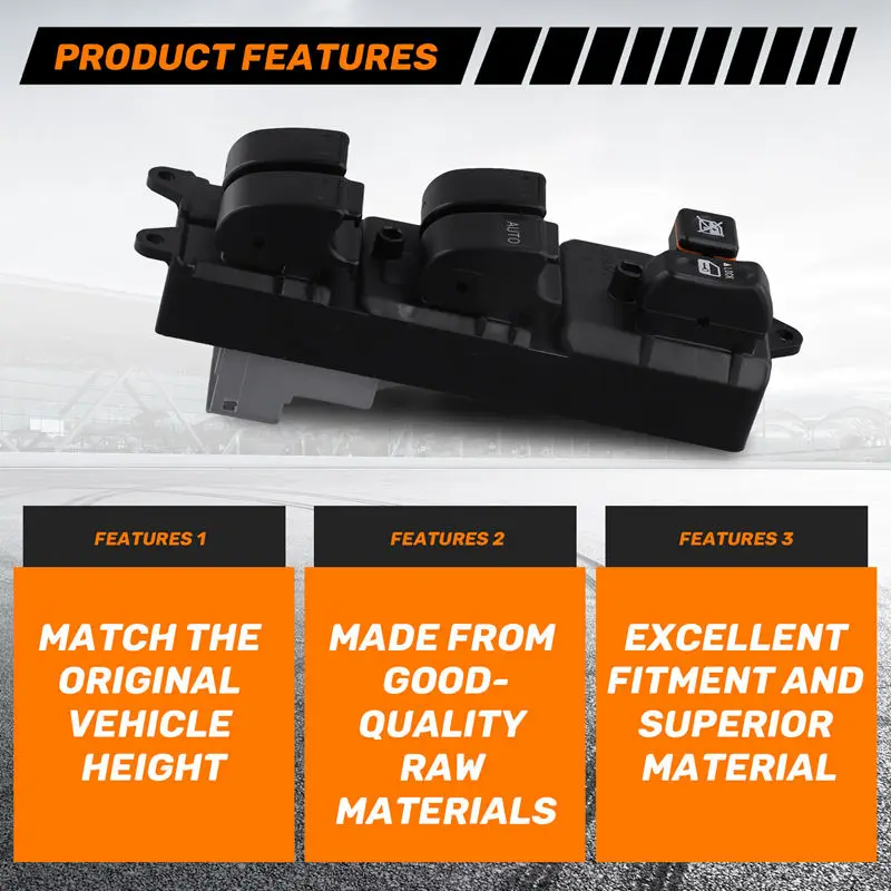 Главный выключатель стеклоподъемника автомобиля 84820-12470 для Toyota Corolla 2003-2008 NZE120