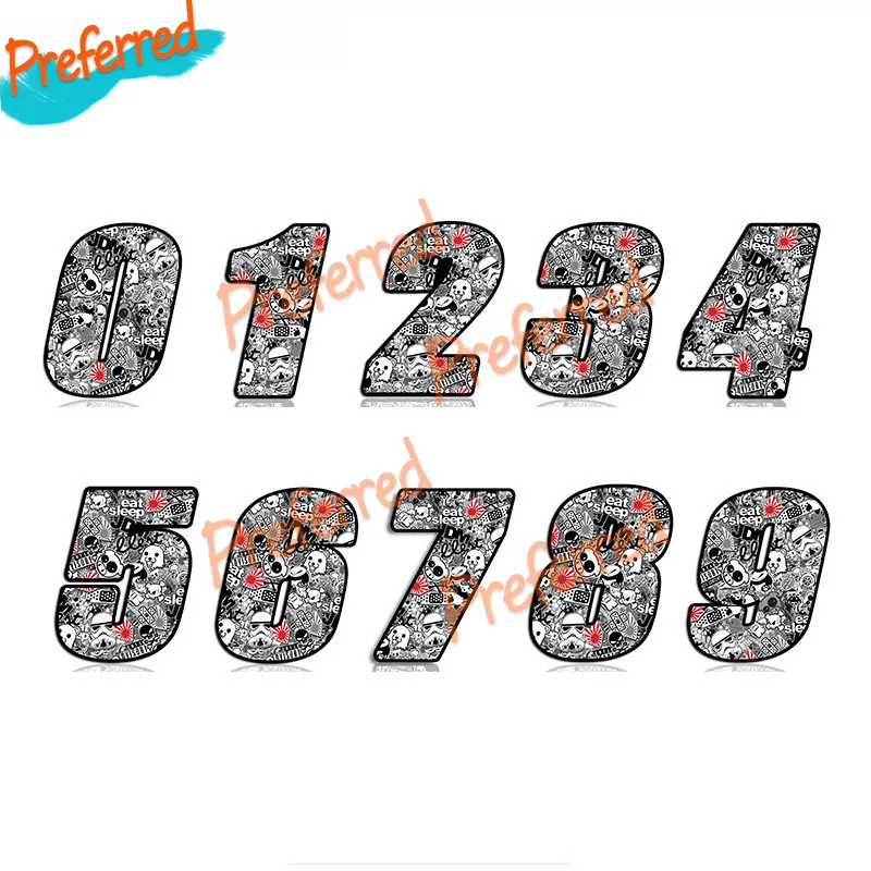 

Высококачественная наклейка в виде цифр для мотокросса