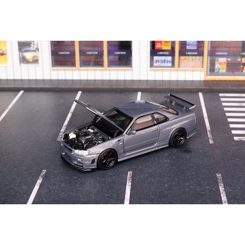 ** Предварительная продажа MH 1:64 SKYLINE GTR R34 Z TUNE CRS VER открытый капот литый под