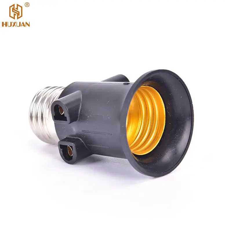 

1pc PBT Fireproof E27 Bulb Adapter Lamp Holder Base Socket Conversion with EU Plug AC100-240V 4A for Lights