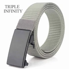 Ремень мужской тактический, нейлоновый прочный пояс в стиле милитари, с металлической пряжкой, для отдыха на открытом воздухе, полиции, тренировок, охоты