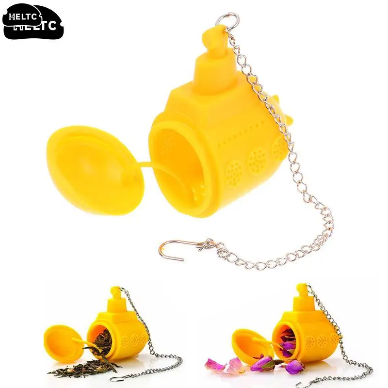 Creative Animals Submarine-Shape Tea Infuser Strainer Silicone Tea Bag Leaf Filter Diffuser Teaware Teapot Access Kitchen Gadget