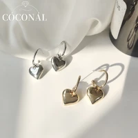 coconal korean fashion heart love drop earrings for teen women designer simple personality friends jewelry gift
