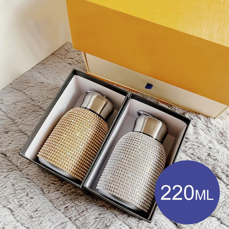 

Mini Creative Smart Diamond Thermos Bottle Stainless Steel Water Bottle for Girl Portable Vacuum Flasks Coffee Water Thermos Cup