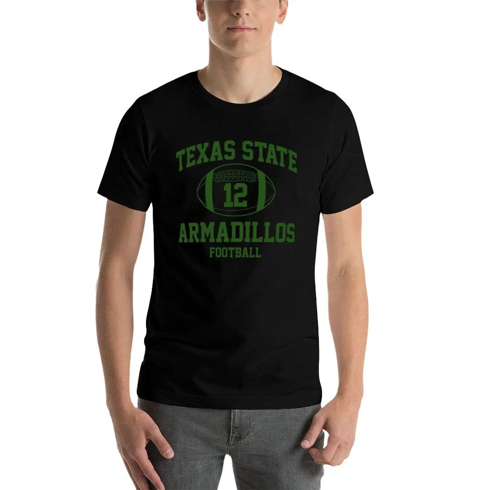 Фото Футболка Texas State Football Blake, повседневная уличная одежда, футболка с коротким рукавом. №4