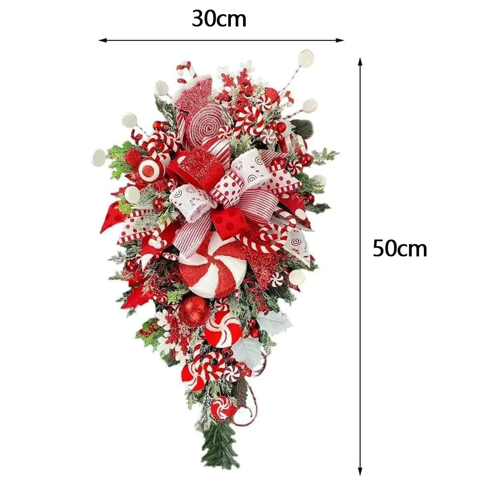 

Искусственный рождественский венок-конфетка