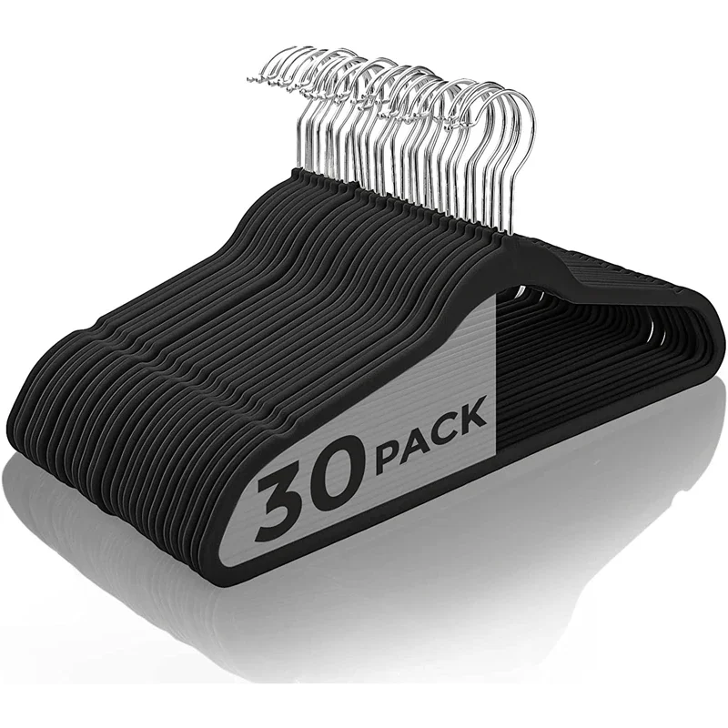 30 шт./партия пластиковые Нескользящие вешалки для одежды 45 см