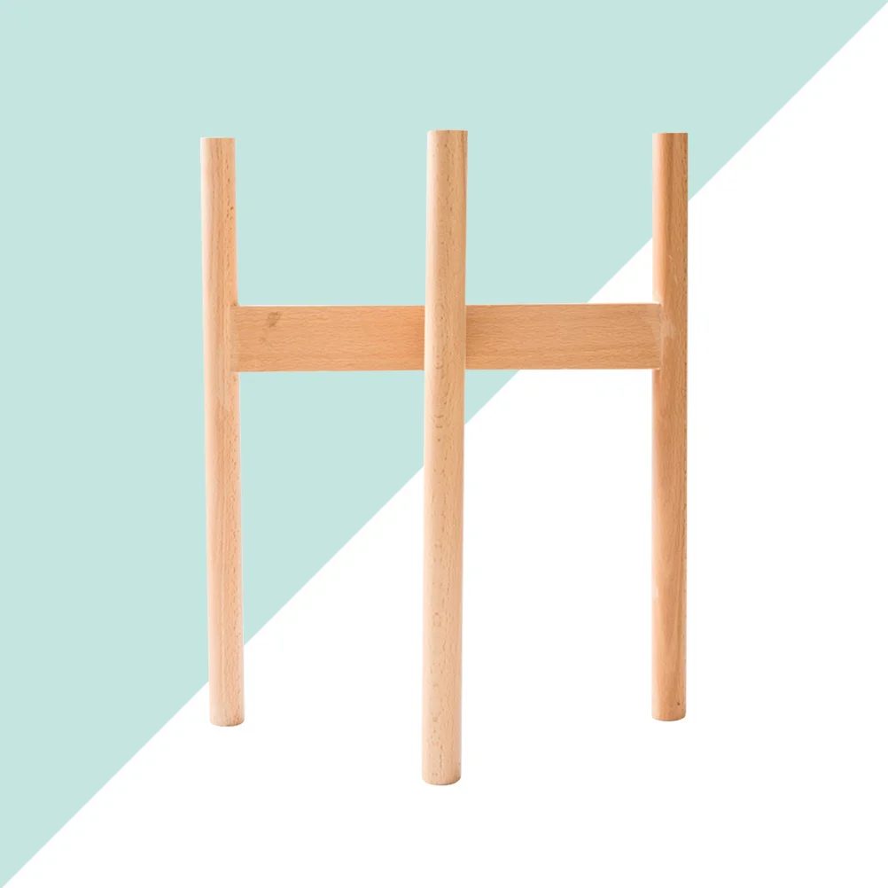 

Flower Stand Creative Simple Wooden Modern Wood Balcony Indoor Living Room Green Bonsai Frame Flower Pot Rack(Wood Color