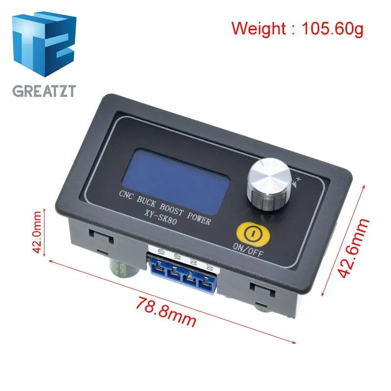 SK80 DC понижающий повышающий преобразователь CC CV 0 6-36 В 5 А модуль питания