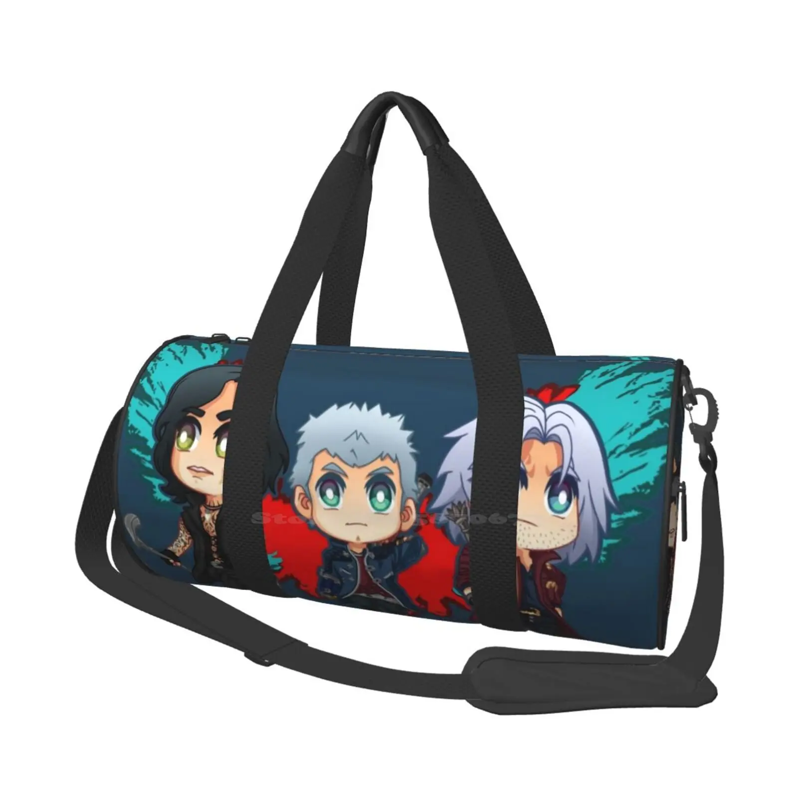

V Shoulder Bag Casual Satchel For Sport Travel School 5 Dante Nero V Vergil Sparda Yamato Lady Trish Ni Eogame Net Blue Fanart