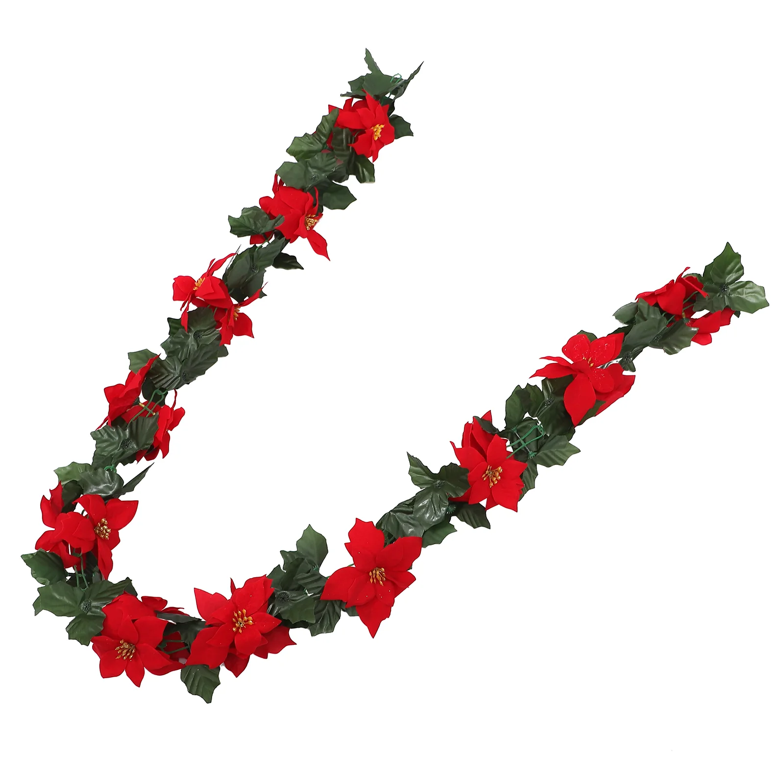 

Гирлянда, Рождественский цветок, искусственный венок, украшения, Ротанговые дверные цветы, украшение для дерева, камина, лозы, красный декор