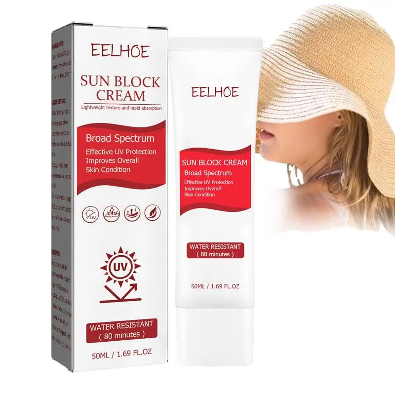 

Facial Sunscreen Sunblock Cream Long-lasting Non-Greasy Broad Spectrum Protection Sun Screen Lotion For Women Men