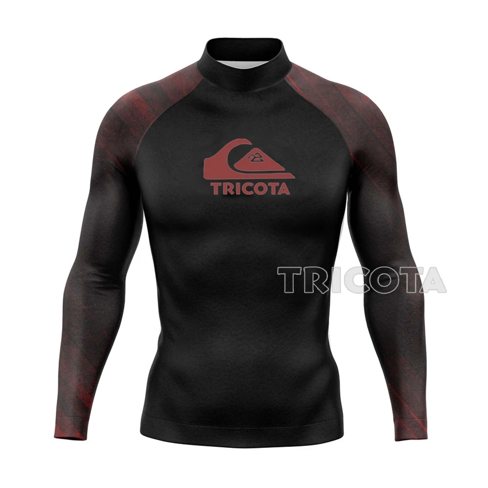 

Men's Surf Shirt Sport Rash Guards Suit Quick Dry Long Sleeve Wetsuit Beach T-shirt Tights Surf Guard Top Clothes Swimsuit UV