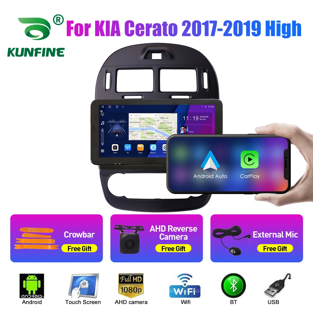 

Octa 10.0 1024*600 Android Core Car DVD GPS Navigation Player Deckless Car Stereo for Kia Cerato 2017-20·9 high Radio