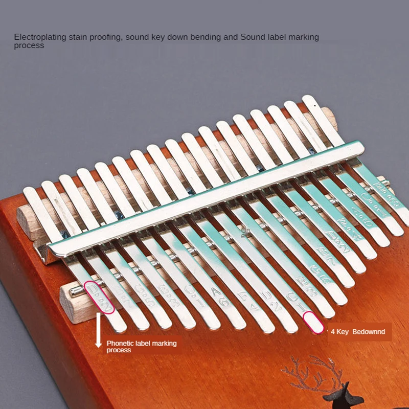 2022 Новинка 17 оттенков калимба красное дерево корпус большой палец пианино
