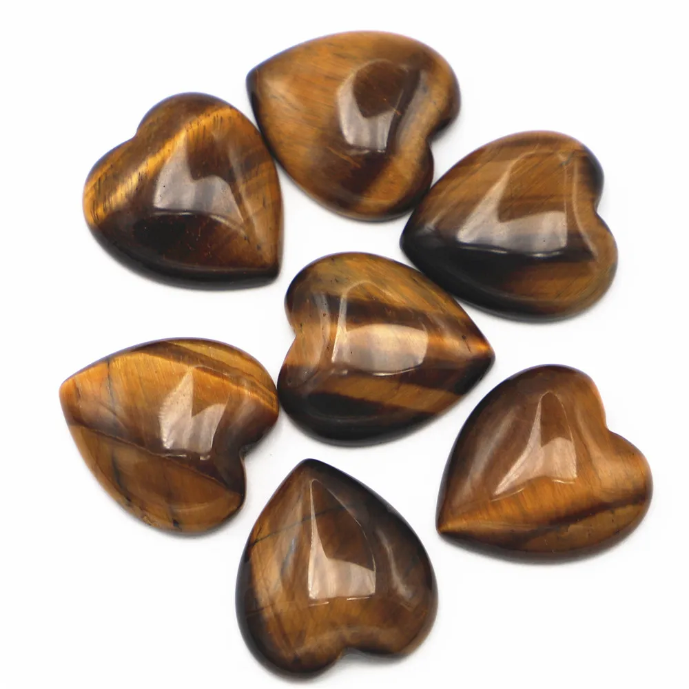 12 шт., бусина-Кабошон из натурального камня «тигровый глаз», 23 х25 мм