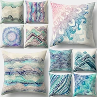 nordic mandala flower print cushion cover home office decorative pillowcase car sofa throw pillow case household pillow cover