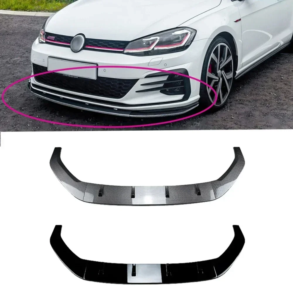Для Golf 7.5 MK7.5 GTI R-Rline 2017-2019 передний бампер разделитель губ диффузор комплект