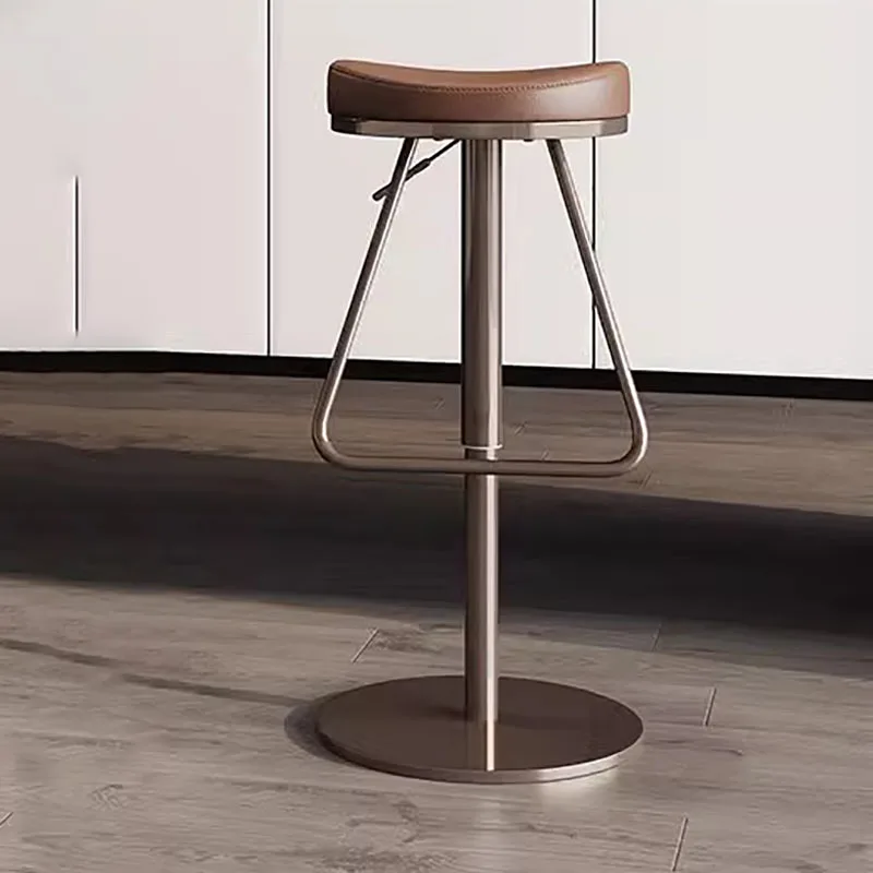 Round Modern European Metal Luxury Chair Reception Minimalis