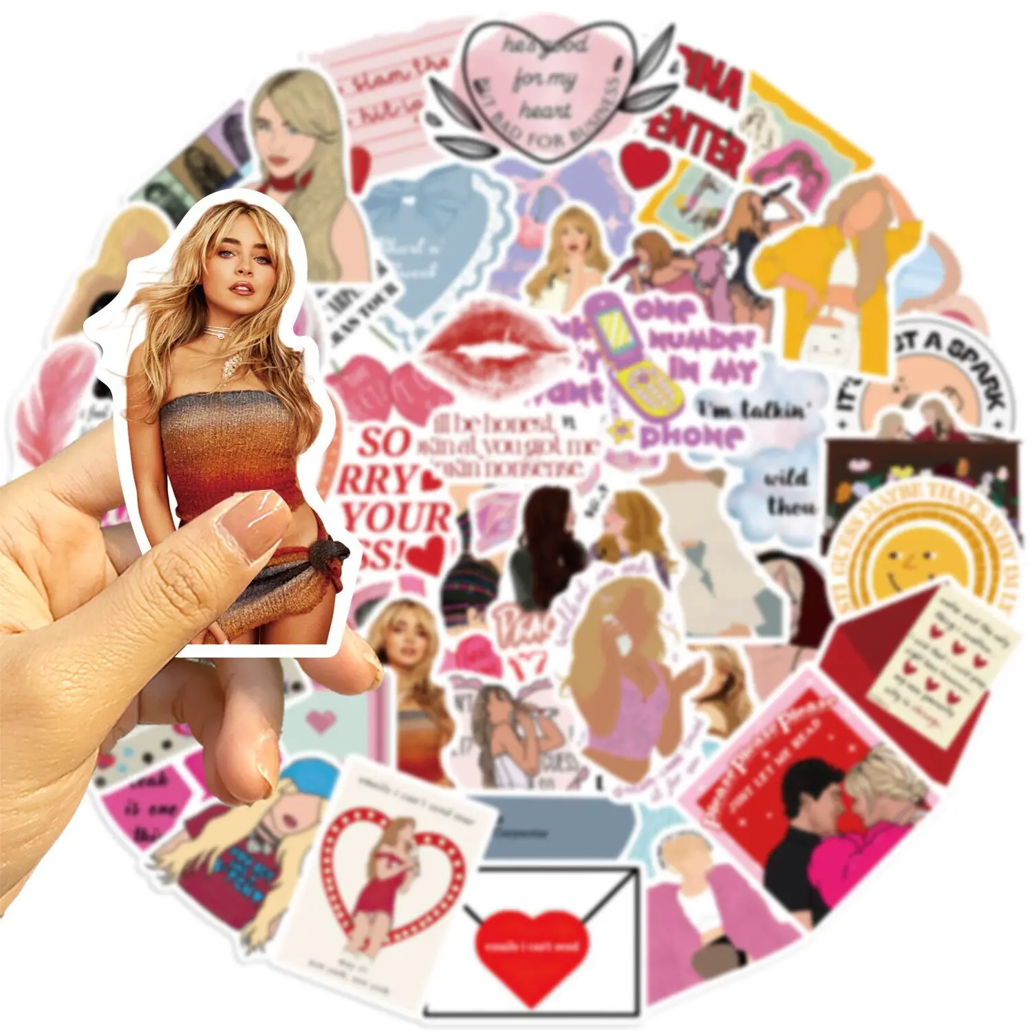 10/50 шт. декоративные наклейки для телефона ноутбука чемодана гитары