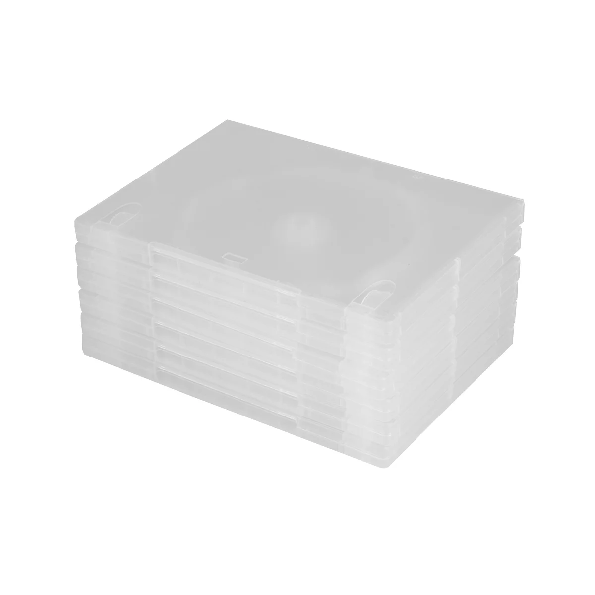 

6PCS CD Storage Box Transparent DVD Case CD Package Portable for Home Cinema - Single Disc