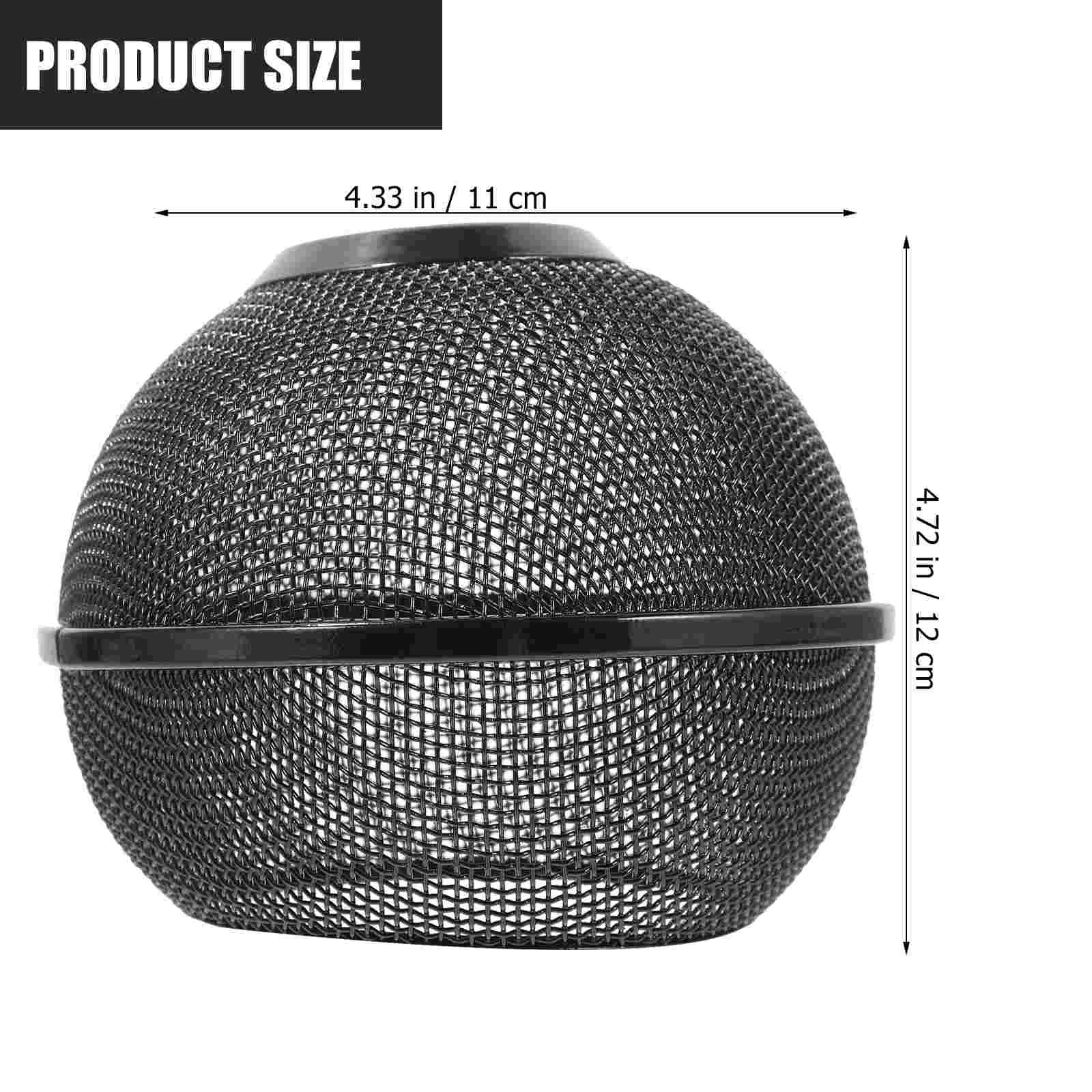 Черная Железная лампа ажурная Металлическая абажур Шариковая крышка лампы