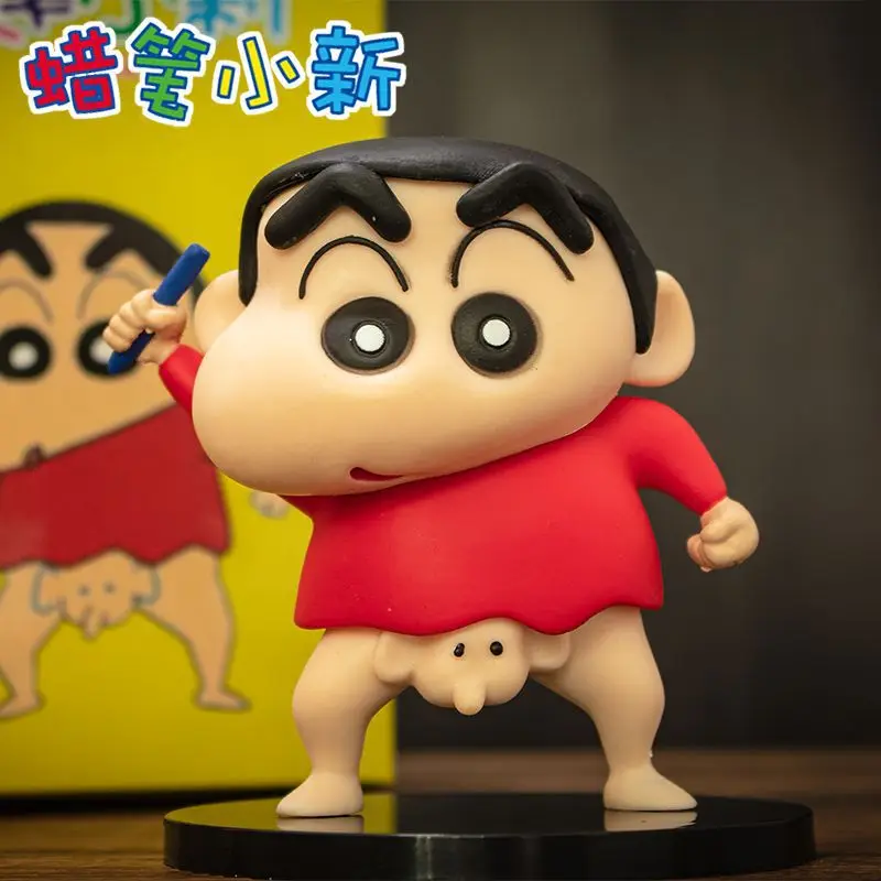 

13 см аниме карандаш Shin-chan фигурка шиннокэ нохара забавная статуя для рисования автомобильное украшение ПВХ экшн-фигурка Коллекционная моде...