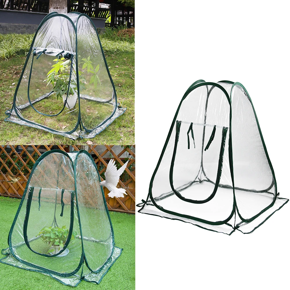 Прозрачная крышка для теплицы теплица зимняя защита растений маленькая палатка