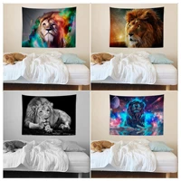 lion pattern anime tapestry indian buddha wall decoration witchcraft bohemian hippie art home decor