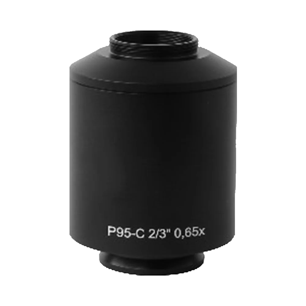 Фото Адаптер для камеры CSP065XC с интерфейсом C-mount, объективом 0.65X для телевизионных трубок CCD/CMOS, для использования с микроскопами PrimoStar и Primo Vert. №1