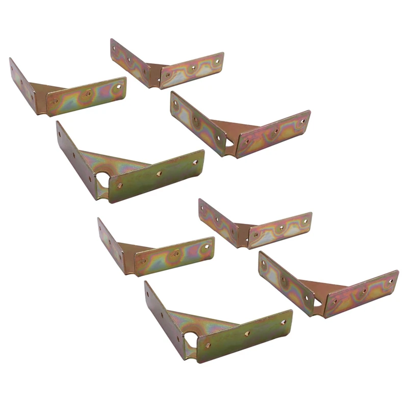 

Retail 2X Thickened Angle Corner Bracket Three-Sided Fixed Corner Connector For Furniture Bed Support Fastener Hardware