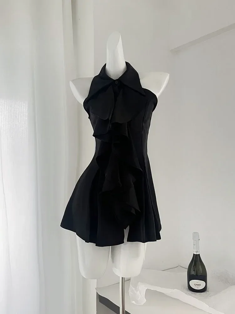 Женские сексуальные весенне-летние однотонные топы с воротником-поло открытыми