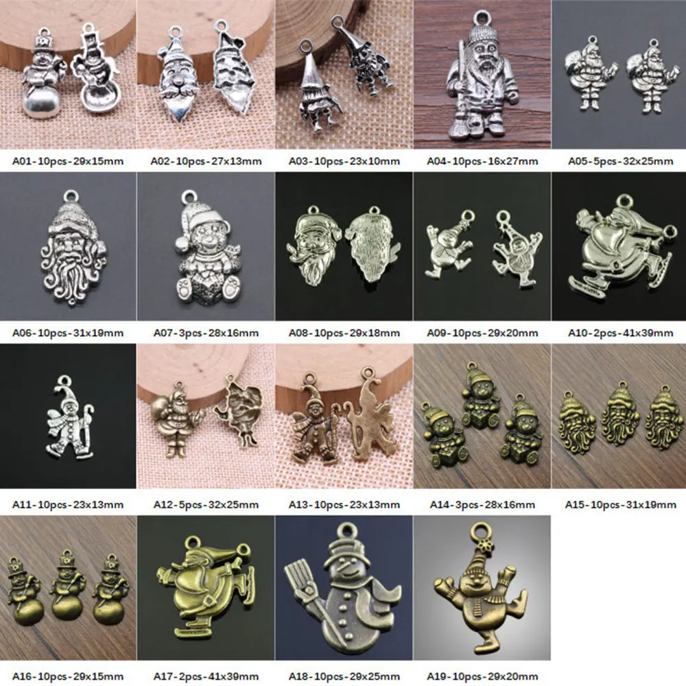 

New Arrival Santa Claus Charms For Jewelry Making Gifts For Women