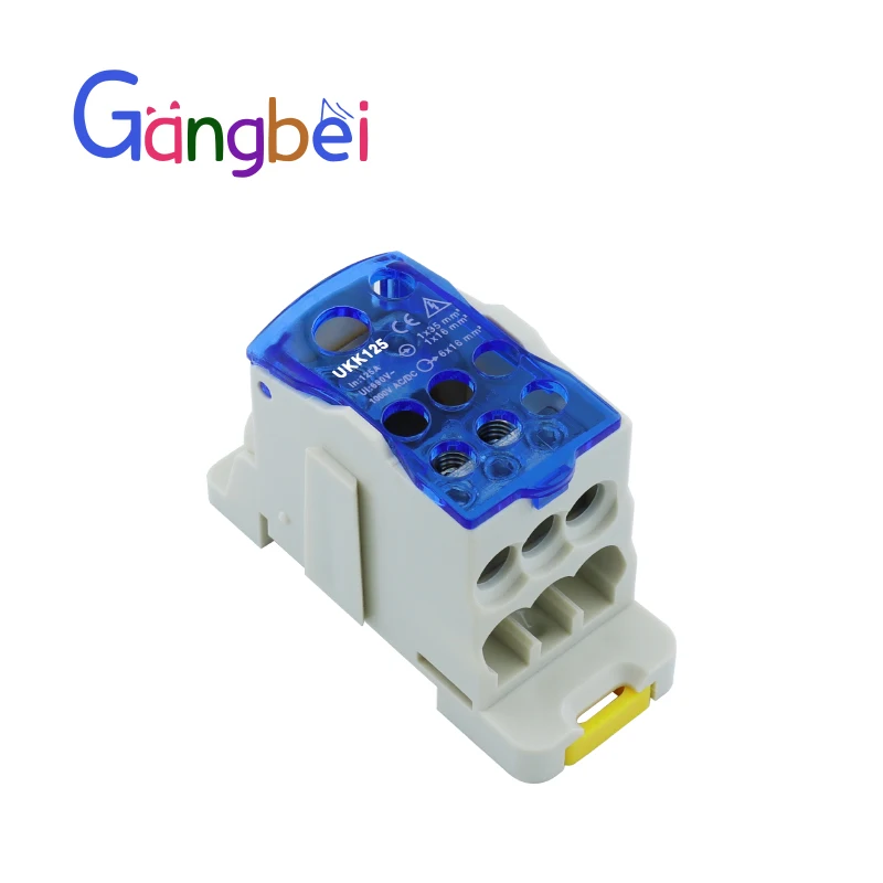 UKK125 Din-рейка 2 в N Out Клеммная колодка Распределительная Коробка Универсальная