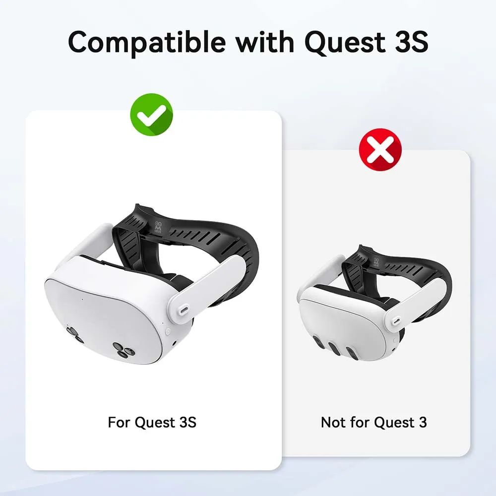 Фото AMVR удобный интерфейс для лица для Quest 3S, чехол для лица, дышащая сменная подушечка из ледяного шелка, аксессуары для очков VR №2