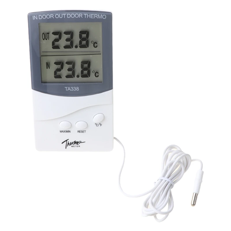 

Easy to Read Refrigerator Freezer Thermometer High & Low Temperature Hygrometer