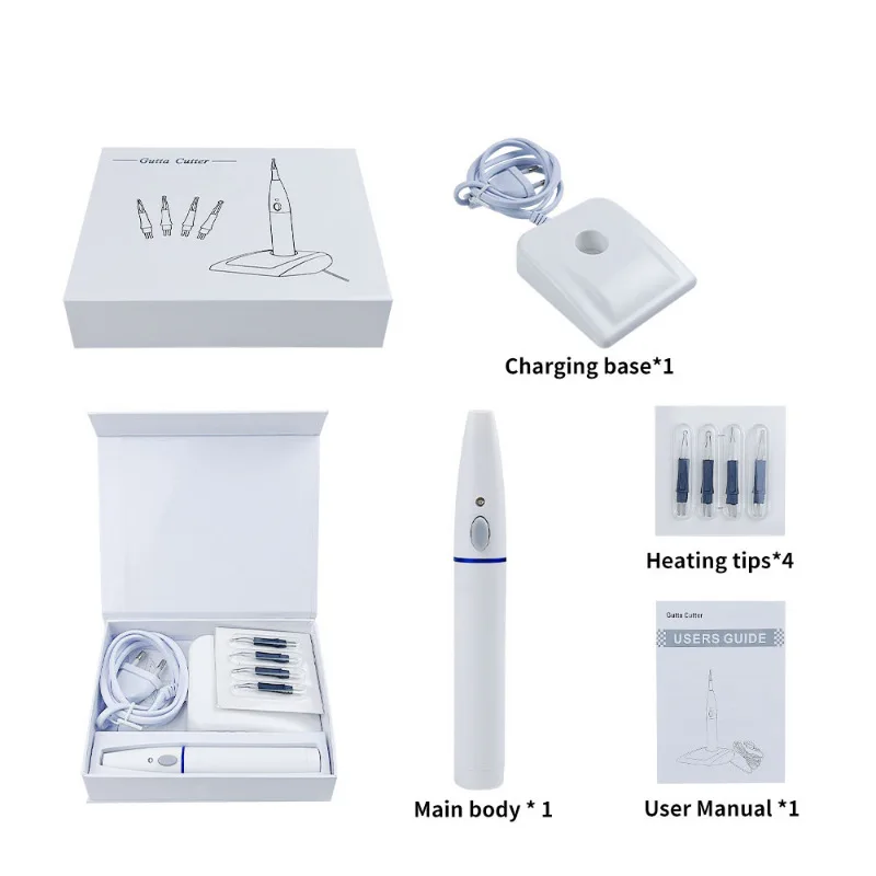 4 наконечника Percha Point система обтурации обогреватель инструмент зубная Гутта Cutter