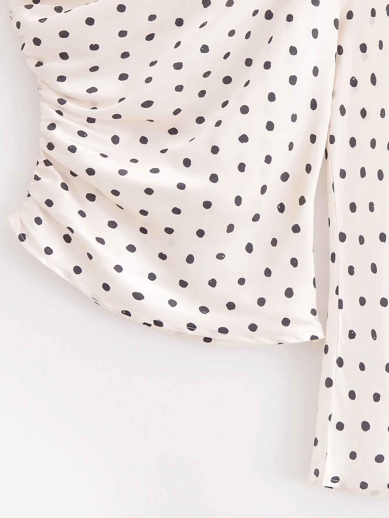 PB &amp ZA женские 2024 зимние новые модные асимметричные топы с подплечниками